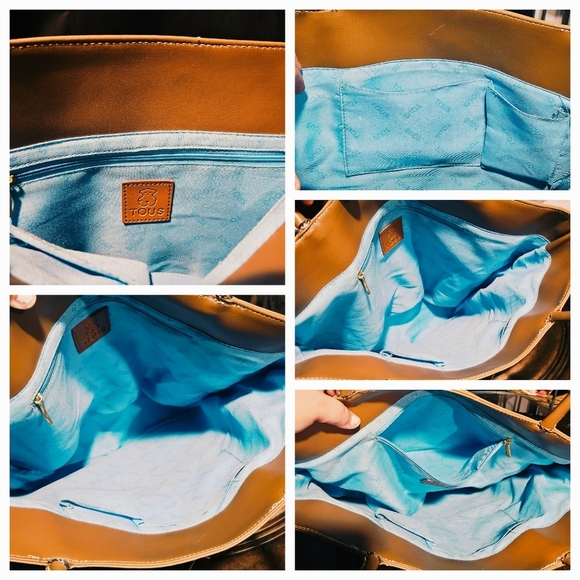 Tous Handbag Bag Tote Kaos Leather Multicolor Multi Bear Patchwork Logo LTD ED - Picture 13 of 15